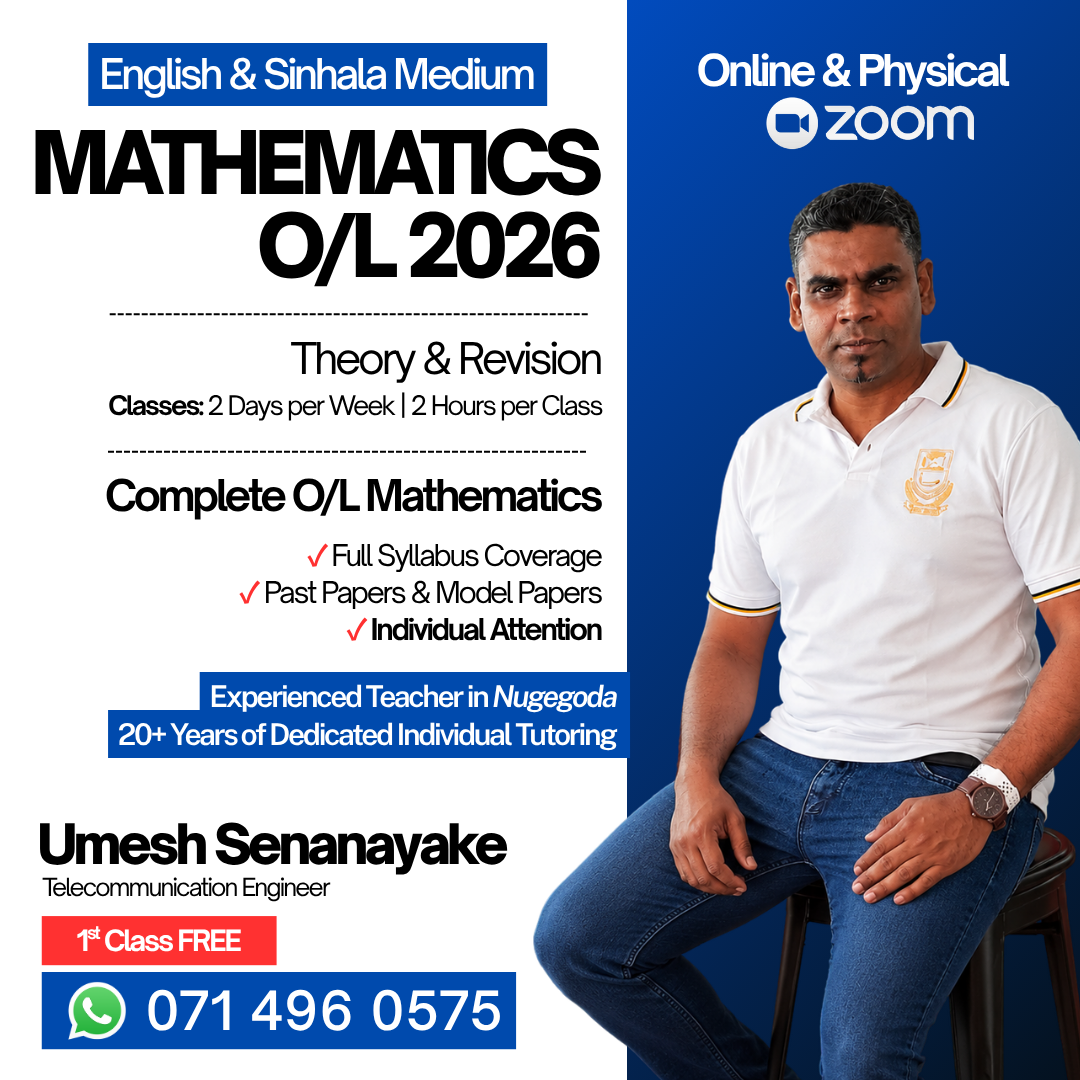 MATHEMATICS O/L 2026
